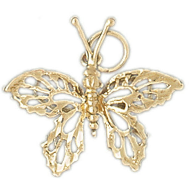 Jewels Obsession Butterfly Pendant 18K White Gold Butterfly Pendant 12 mm Jewels Obsession Butterfly Pendant 18K White Gold Butterfly Pendant 12 mm